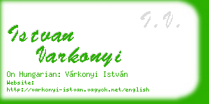 istvan varkonyi business card